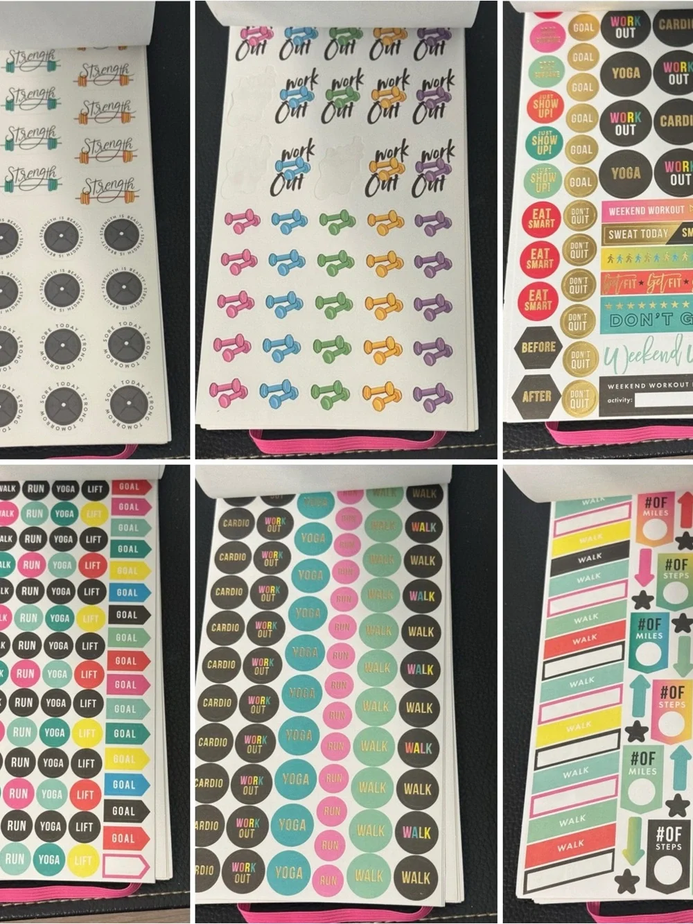 The Happy Planner Fitness / Workout Sticker Book - make your own